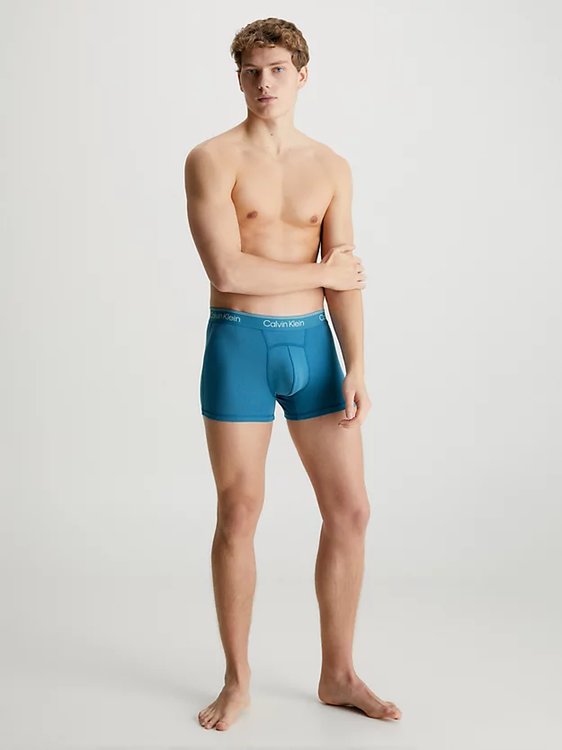 Athletic Cotton boxery 2ks Modrá, Šedá barva Muži