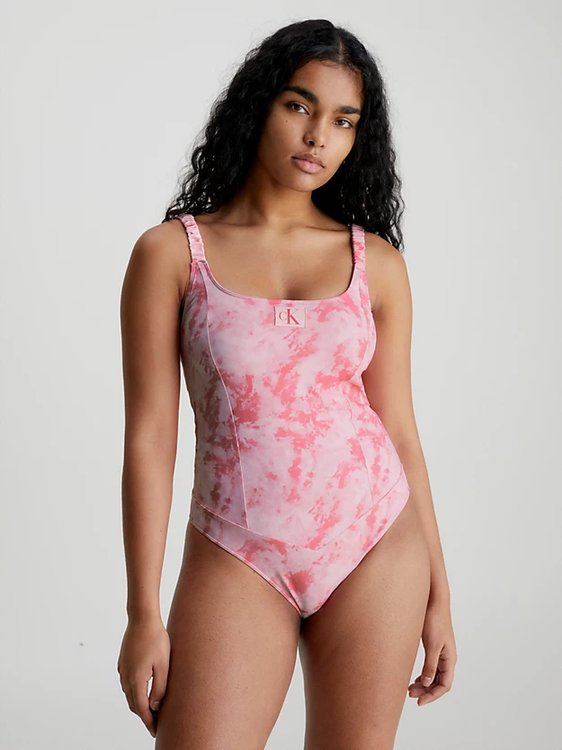 CK Authentic plavky – Calvin Klein Swimwear, Růžová barva Ženy