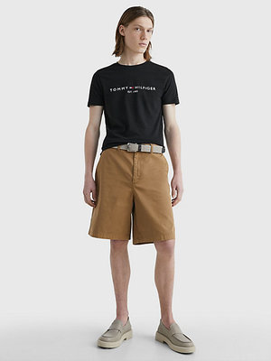 Módní Core Tommy Logo triko, Černá barva, 2023