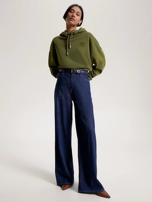 Relaxed Embroidery mikina – Tommy Hilfiger, Zelená barva Ženy