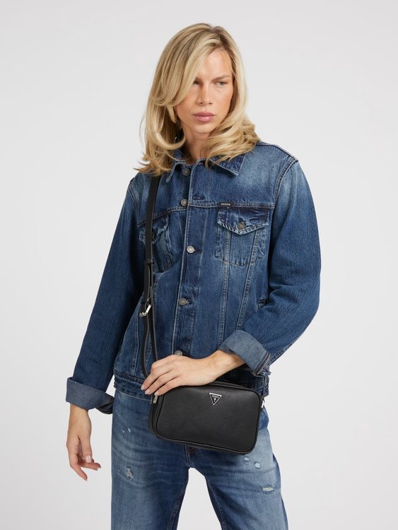 Luxusní Torino crossbody, Černá barva, T/U