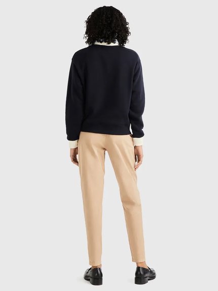 Módní WW0WW40573-DW5 mikina, Modrá barva, 2024