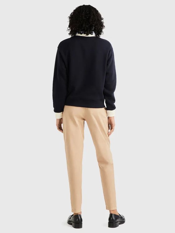 Módní WW0WW40573-DW5 mikina, Modrá barva, 2024