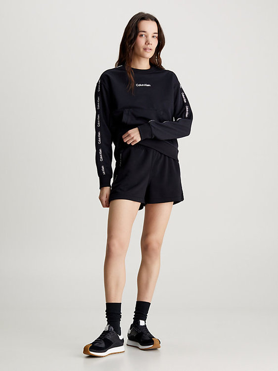 Luxusní French Terry Gym šortky, Černá barva, XS, S, M