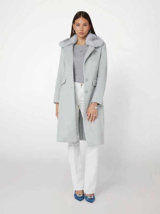 Nancy Fit kabát – GUESS, Šedá barva Ženy