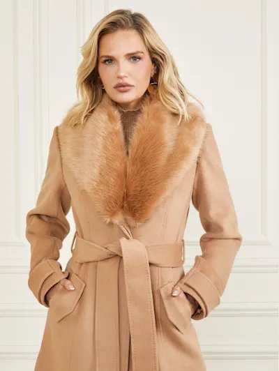 Romina kabát Béžová barva Ženy