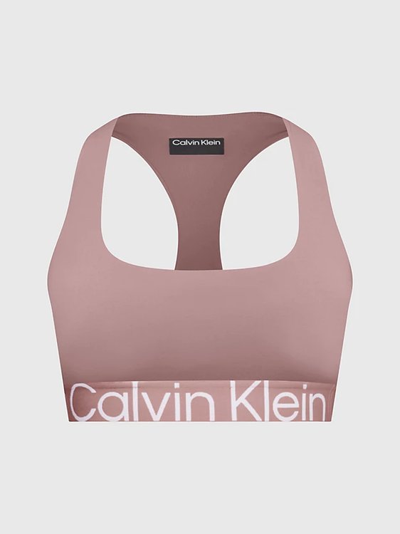 Support podprsenka – Calvin Klein Performance, Růžová barva Ženy