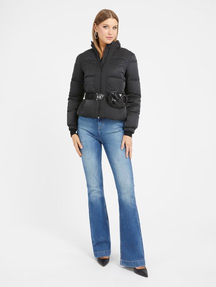 Módní Lucia bunda, Černá barva, 2023