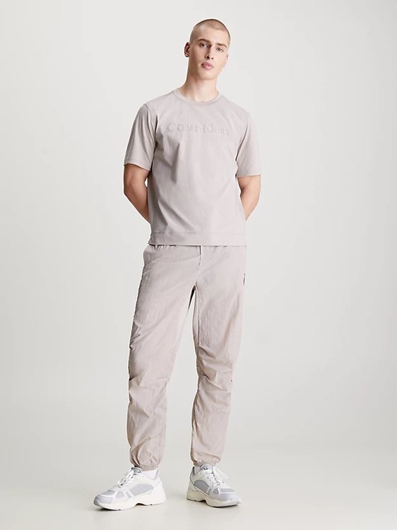 Luxusní Textured Gym triko, Béžová, Krémová, Šedá barva, L, XL