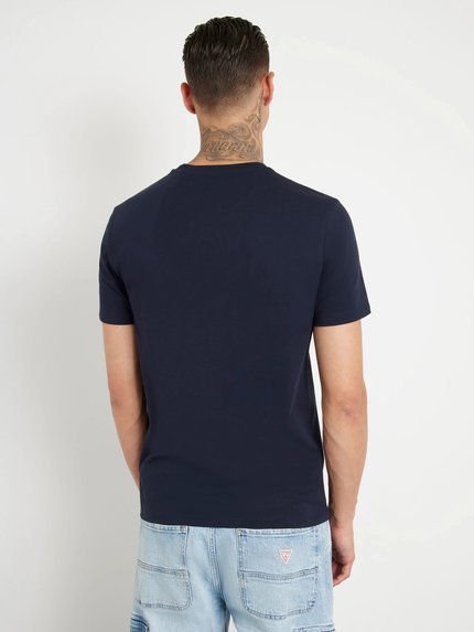 Módní Iridescent triko, Modrá barva, 2024