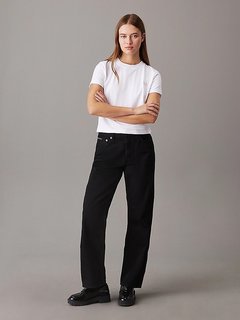 Luxusní Woven Label triko, Bílá barva, XS, S, M, L, XL