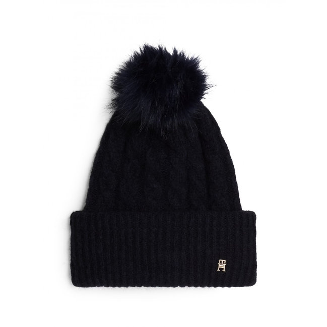 TH Timeless čepice – Tommy Hilfiger, Modrá barva Ženy