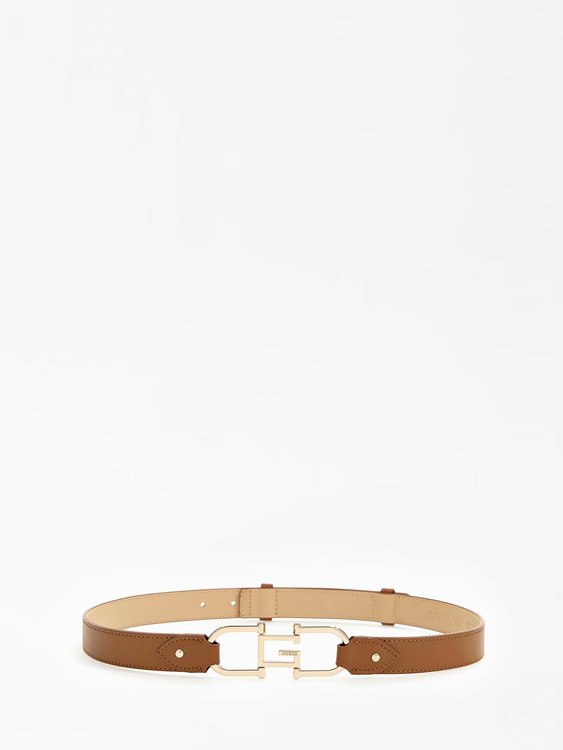 G Logo pásek – GUESS, Hnědá barva Ženy